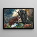 Lagerfeuer in den Adirondacks - Winslow Homer — gerahmtes Bild an der Wand