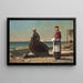 Papa arrive - Winslow Homer — gerahmtes Bild an der Wand