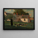 Szene am Bauernhofhof - Winslow Homer — gerahmtes Bild an der Wand
