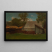 Hof mit Enten und Hühnern - Winslow Homer — gerahmtes Bild an der Wand