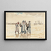 Quatre poissonnières sur la plage - Winslow Homer — gerahmtes Bild an der Wand