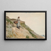 Mädchen mit Korb - Winslow Homer — gerahmtes Bild an der Wand