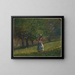 Mädchen mit Heugabel - Winslow Homer — gerahmtes Bild an der Wand