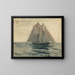 Schooner de Gloucester - Winslow Homer — gerahmtes Bild an der Wand
