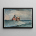 Ramener les filets - Winslow Homer — gerahmtes Bild an der Wand