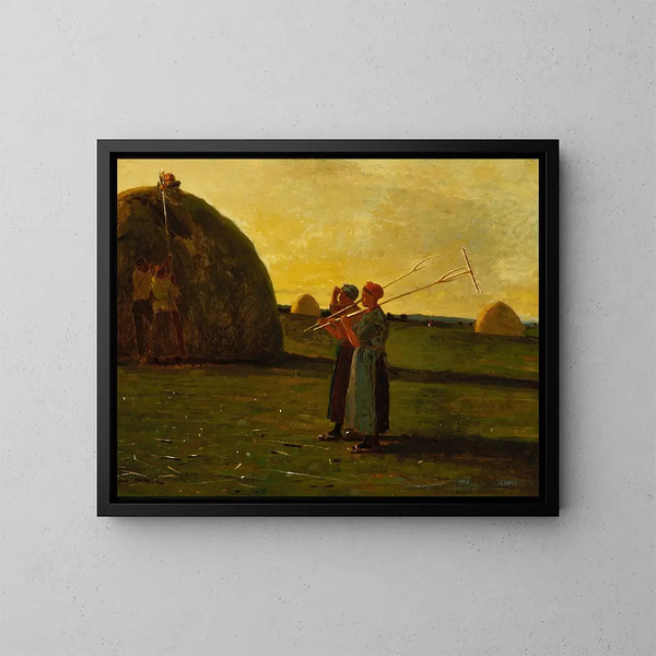 Mähder - Winslow Homer — gerahmtes Bild an der Wand