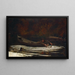 Hund und Jäger - Winslow Homer — gerahmtes Bild an der Wand