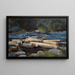 Fluss Hudson - Winslow Homer — gerahmtes Bild an der Wand