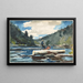 Exploitation forestière sur le fleuve Hudson - Winslow Homer — gerahmtes Bild an der Wand