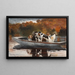 Jagdhunde in einem Boot, das auf den Start wartet - Winslow Homer — gerahmtes Bild an der Wand