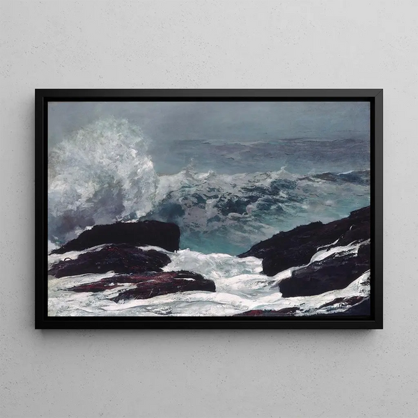 Côte du Maine - Winslow Homer — gerahmtes Bild an der Wand