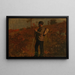 Mann mit Rucksack - Winslow Homer — gerahmtes Bild an der Wand