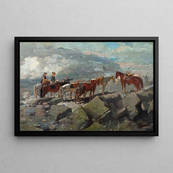 Mont Washington - Winslow Homer — gerahmtes Bild an der Wand