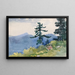 North Woods Club, Adirondacks: die unterbrochene Unterhaltung - Winslow Homer — gerahmtes Bild an der Wand