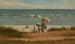 Sur la plage à Marshfield - Winslow Homer — Ansicht des Kunstwerks