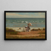 Sur la plage à Marshfield - Winslow Homer — gerahmtes Bild an der Wand