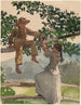 auf dem Zaun - Winslow Homer — Ansicht des Kunstwerks