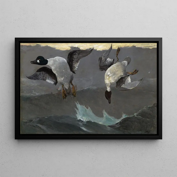 Rechte und linke Seite - Winslow Homer — gerahmtes Bild an der Wand