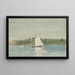 Navigieren auf ruhigen Gewässern - Winslow Homer — gerahmtes Bild an der Wand