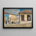 Straßenszene in Santiago de Cuba - Winslow Homer — gerahmtes Bild an der Wand