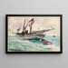 Goélette Nassau - Winslow Homer — gerahmtes Bild an der Wand