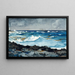 Rivage und Surfen in Nassau - Winslow Homer — gerahmtes Bild an der Wand