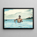 Der Badende - Winslow Homer — gerahmtes Bild an der Wand