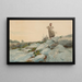 Die Scheiterhaufen-Sammlerin - Winslow Homer — gerahmtes Bild an der Wand