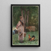 Die Milchmagd - Winslow Homer — gerahmtes Bild an der Wand