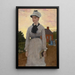 L'école rouge - Winslow Homer — gerahmtes Bild an der Wand