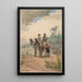 Zwei Entdecker - Winslow Homer — gerahmtes Bild an der Wand