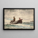 Prieuré de Tynemouth, Angleterre - Winslow Homer — gerahmtes Bild an der Wand