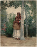 Unter einer Palme - Winslow Homer — Ansicht des Kunstwerks