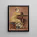 Frau und Elefant - Winslow Homer — gerahmtes Bild an der Wand