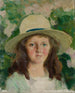 Portrait einer Mädchen mit Hut - Witold Pruszkowski — Ansicht des Kunstwerks