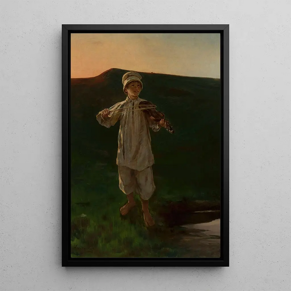 Witold Pruszkowski - Shepherd boy playing the fiddle.webp