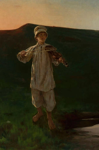 Witold Pruszkowski - Shepherd boy playing the fiddle.webp