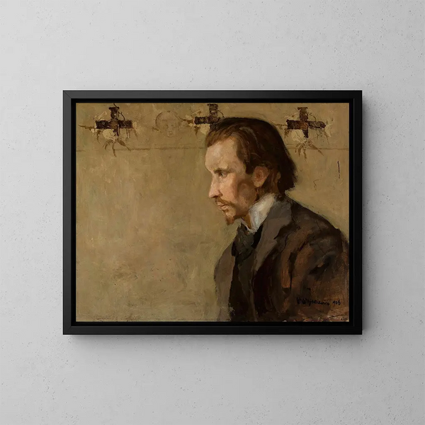 Portrait von Zygmunt Skirgieo, Musiker - Witold Wojtkiewicz — gerahmtes Bild an der Wand