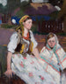 Zwei Bäuerinnen - Włodzimierz Tetmajer — Ansicht des Kunstwerks