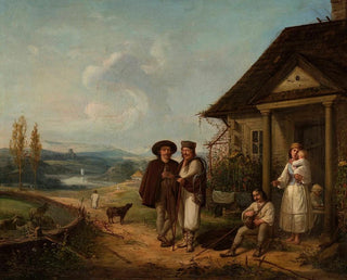 Wojciech Gerson - In front of a manor house.webp