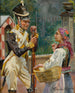Ein Soldat und ein junges Mädchen vor dem Belvedere – Wojciech Kossak — Ansicht des Kunstwerks