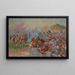 Polnische Husaren, die vor König Jan III. Sobieski marschieren - Wojciech Kossak — gerahmtes Bild an der Wand