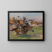 Uhlan kämpfender Kosak - Wojciech Kossak — gerahmtes Bild an der Wand