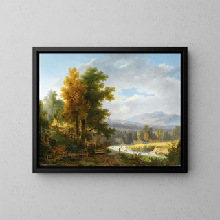 Wolfgang Adam Tpffer - Holzarbeiter vor weiter Landschaft.webp
