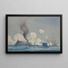 Aktion zwischen dem USS Monitor und dem CSS Ram Merrimac in Hampton Roads, VA, Bürgerkrieg - Worden Wood — gerahmtes Bild an der Wand