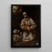 Saint François et Frère Rufus - Atelier d'El Greco — gerahmtes Bild an der Wand