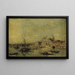 Ansicht von San Giorgio Maggiore - Atelier von Francesco Guardi — gerahmtes Bild an der Wand