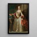 Portrait von Maria Anna, Herzogin von Bayern, geborene Prinzessin von Pfalz-Sulzbach - Atelier von Georges Desmares — gerahmtes Bild an der Wand