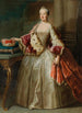 Portrait von Maria Anna, Herzogin von Bayern, geborene Prinzessin von Pfalz-Sulzbach - Atelier von Georges Desmares — Ansicht des Kunstwerks