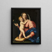 Jungfrau mit Kind - Atelier von Giovanni Battista Salvi — gerahmtes Bild an der Wand